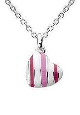 remarkable small candy heart silver baby necklace